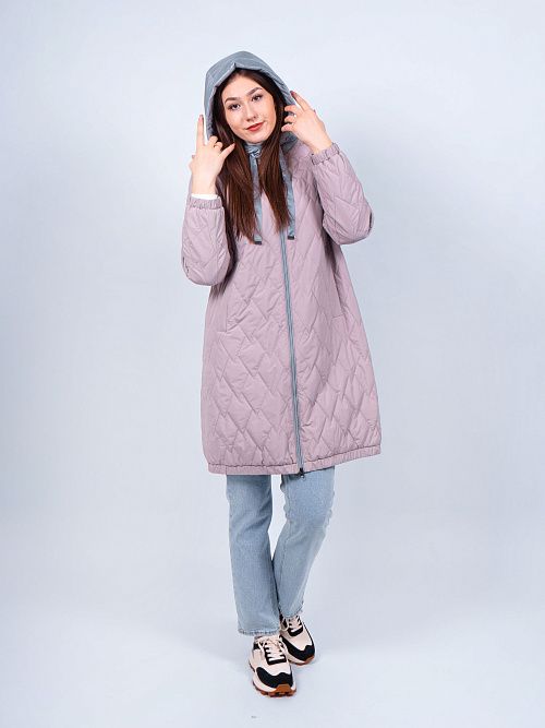 9261 Куртка женская сиреневый ILAMONER 