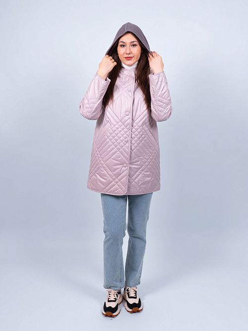 2663/1 Куртка удлиненная женская бежевый Baimuni 