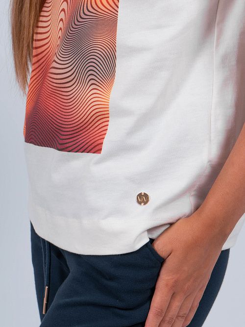 ЕВТ3240/ Футболка женская сливочный VERY NEAT 