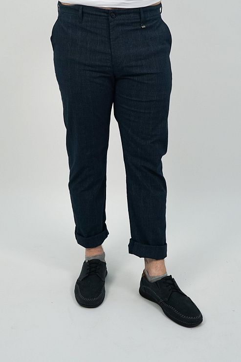 805-2064.E327.Y002.L.B0301 Брюки чинос мужские синий LUXOR 