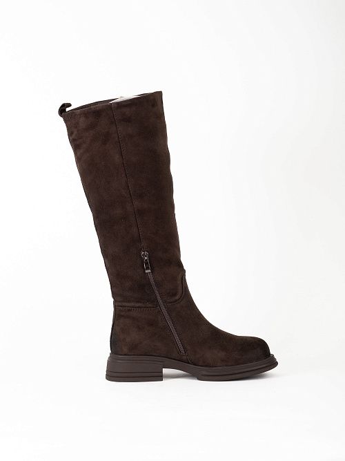 JA295Y-K595-P1375BM Сапоги женские натуральная кожа коричневые 365 