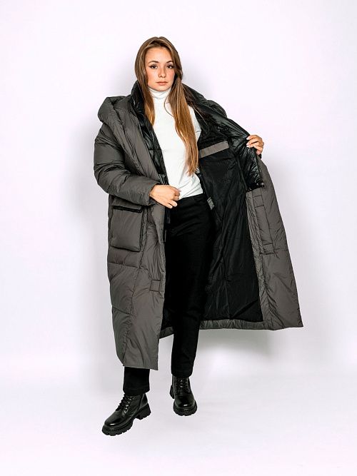 78127/4 Пальто женское зеленый Baimuni 