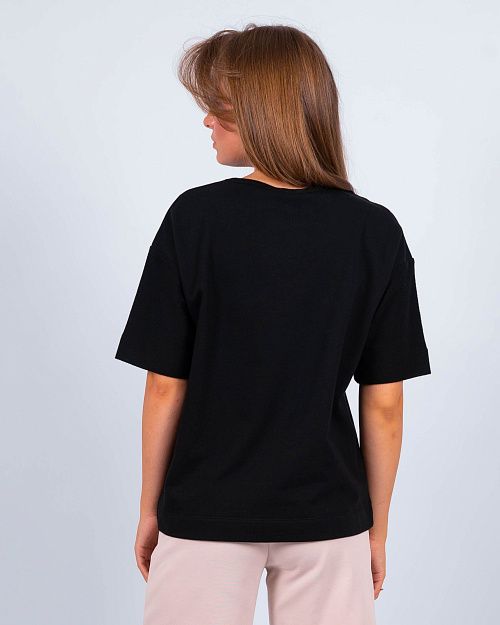 ЕВТ3203/1 Футболка женская хлопок черный VERY NEAT 