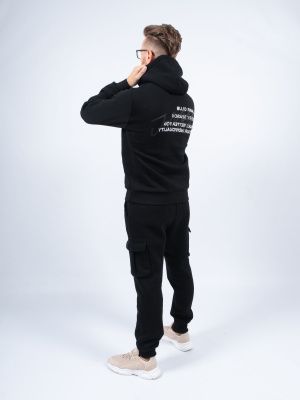 JM002 Костюм спортивный мужской черный J-MAR