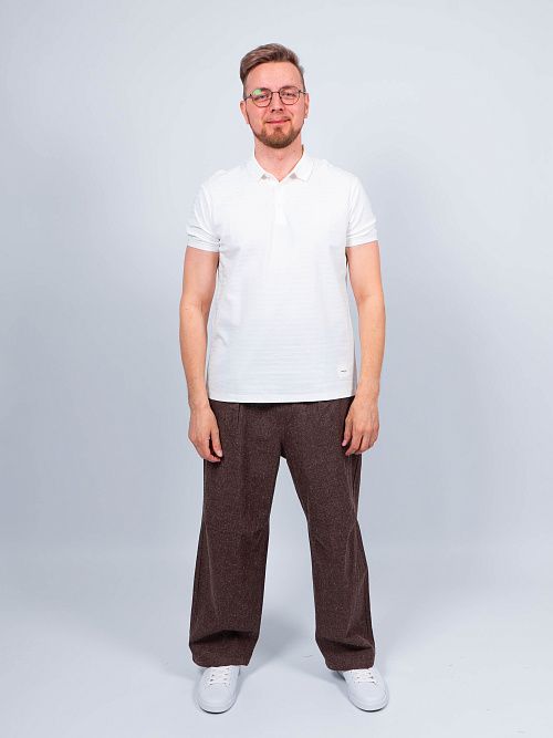 H58840/JI Брюки мужские коричневый QWENTINI  