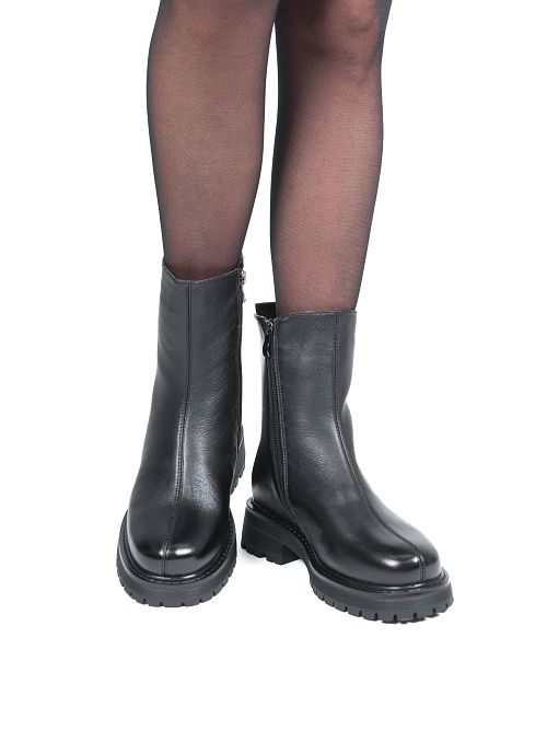 AS738-L5328-17ZM Ботинки женские натуральная кожа черный 365 