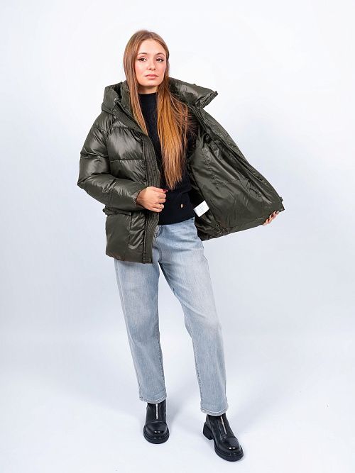 GWD4613I-G173 Куртка женская зеленый ICEbear 