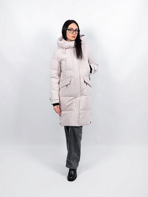 GWD4675I-G625 Пальто женское бежевый ICEbear 