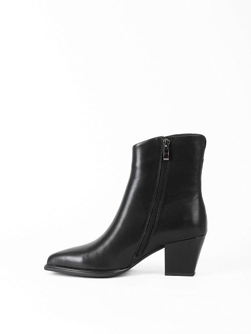 JA340-H168-P8008 Ботинки женские натуральная кожа черный 365 