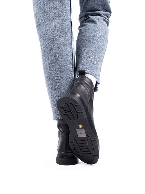 JA002-H1381-P1404 Ботинки женские натуральная кожа черный 365 