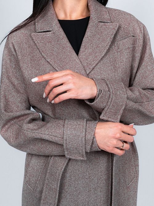 KR-309-STR-6 Пальто женское бежевый 365 