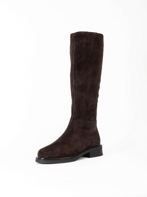 H740-D60-3BZM Сапоги женские натуральная кожа коричневый 365 