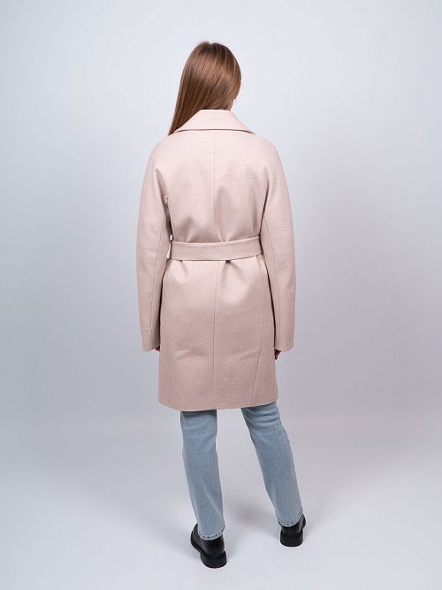 KR-293-Рубчик-6 Пальто женское светло-бежевый 365 