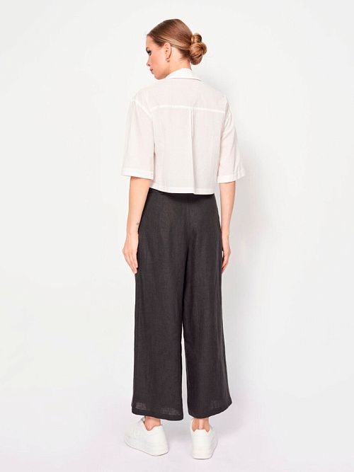 7135-ИЛ22 Брюки женские черный ELECTRA STYLE 