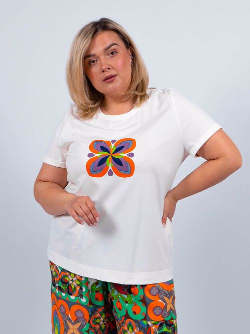 241-H21237-33/1 Блуза женская белый VIX VOX 