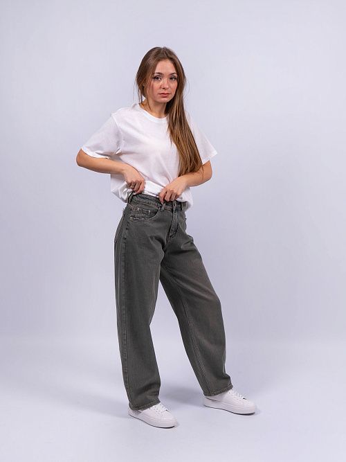 5317 Джинсы женские серый 919 