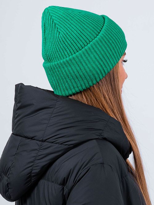 ЗЕТА Шапка женская зеленый MISKORKI 