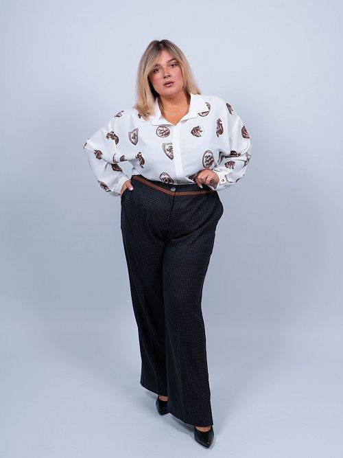 33-050094-1691-67 Брюки  Мадлен женские коричневый КЛЮКVА 