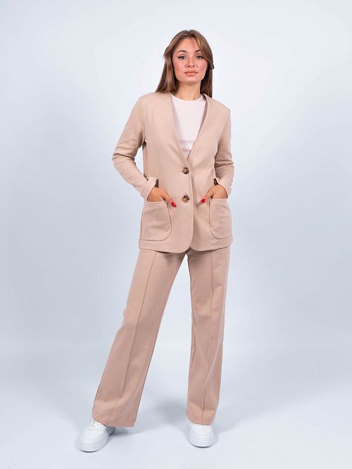 ЕВТ3188/ Жакет женский темно-бежевый VERY NEAT 