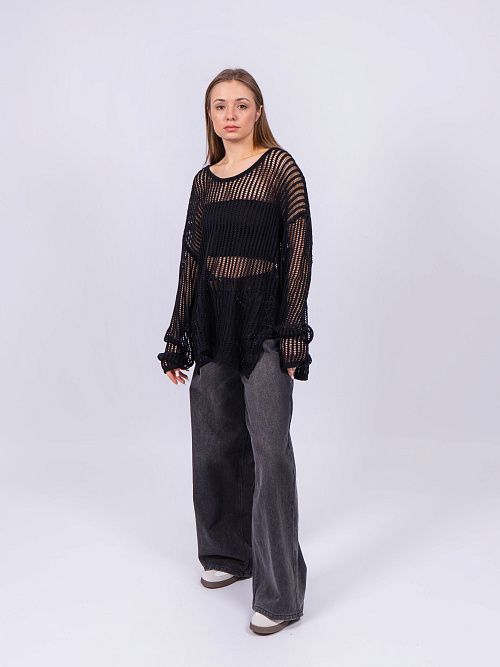 3510 Джемпер женский черный NAVI  