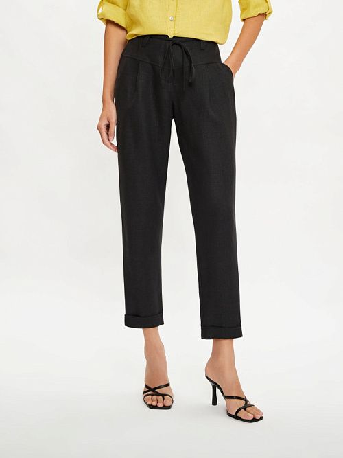 5524-ИЛ22 Брюки женские черный ELECTRA STYLE 