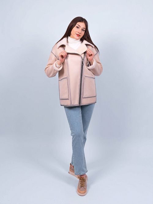 W9586 Дубленка женская Baimuni 