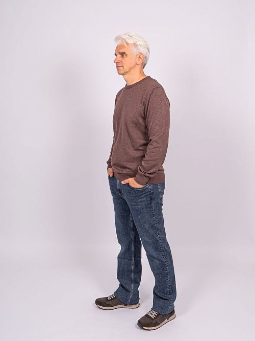 823-0608.O019.Y001.L.C0291 Джемпер мужской коричневый LUXOR 