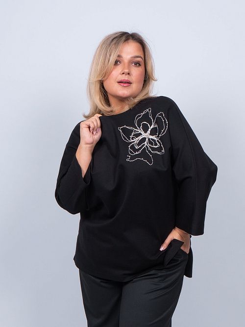 249234 Кофта женская черный MIRA MIA 