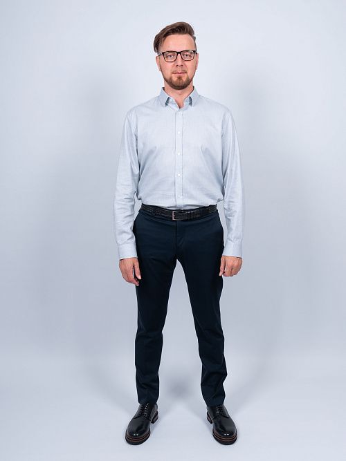 804-0158.G337.Y000.L.B0291 Брюки мужские синий LUXOR 