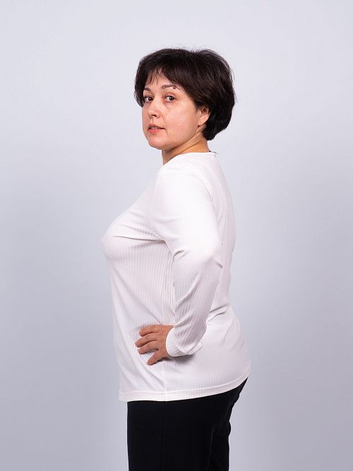 232-kz21256-30/1 Лонгслив женский белый LADY SHARM 