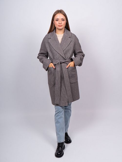 KR-293-МЗ-сер Пальто женское серый 365 