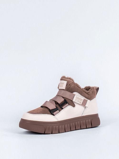 LCW24-BWLM3-054D(L) Ботинки женские молочный Covani 