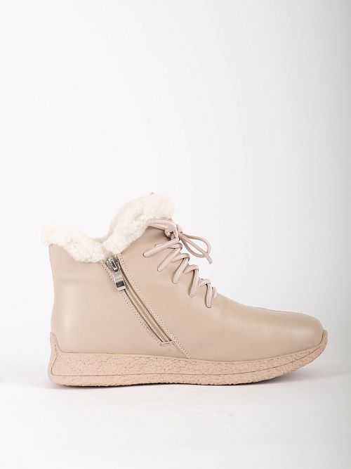 DBY-RA003-006-8M Ботинки женские натуральная кожа бежевый 365 