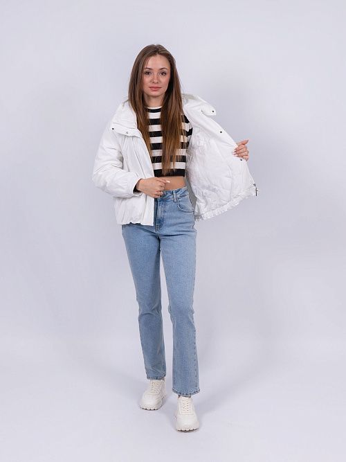5001-002 Куртка женская белый ICEBEAR 