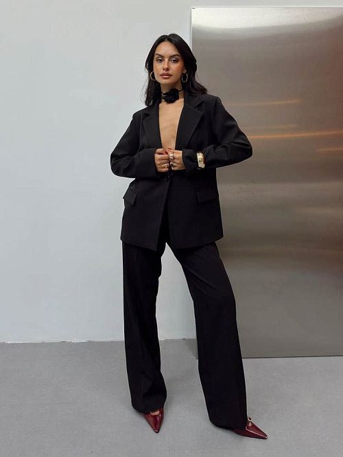 4579-black Толстовка женская черный Girl 