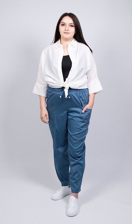 Руби-шик Брюки женские индиго ZAR STYLE 