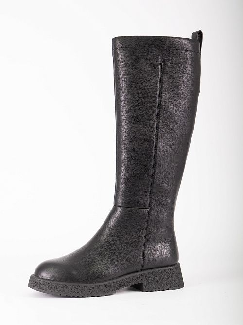 XJU-52460-1A-KI Сапоги женские натуральная кожа черный Madella 