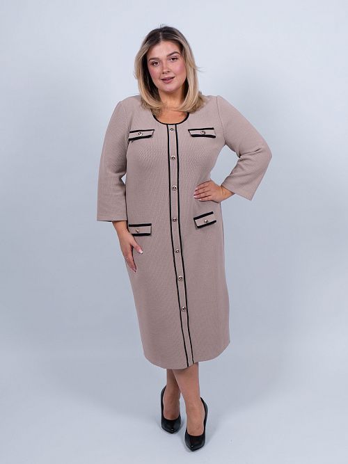 343809201-1B Платье женское бежевый PHARDI 