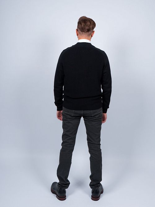 826-0230.O019.Y000.L.S0401 Кардиган мужской черный LUXOR 