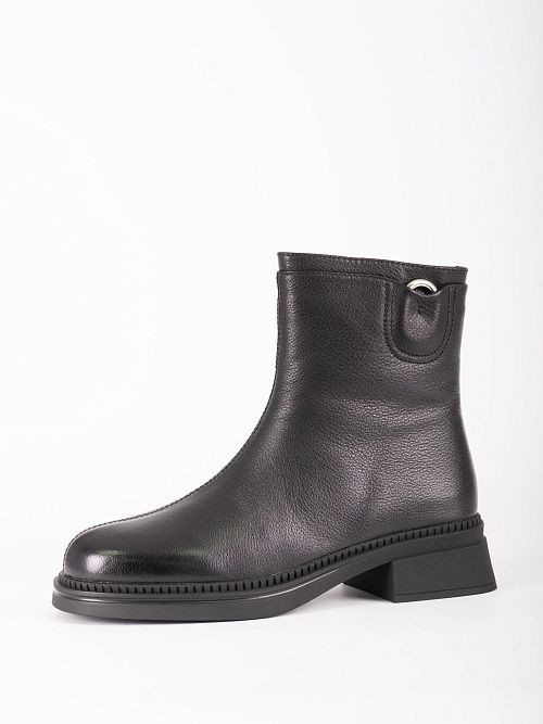 JA266-K415-1ZM Ботинки женские натуральная кожа черный 365 