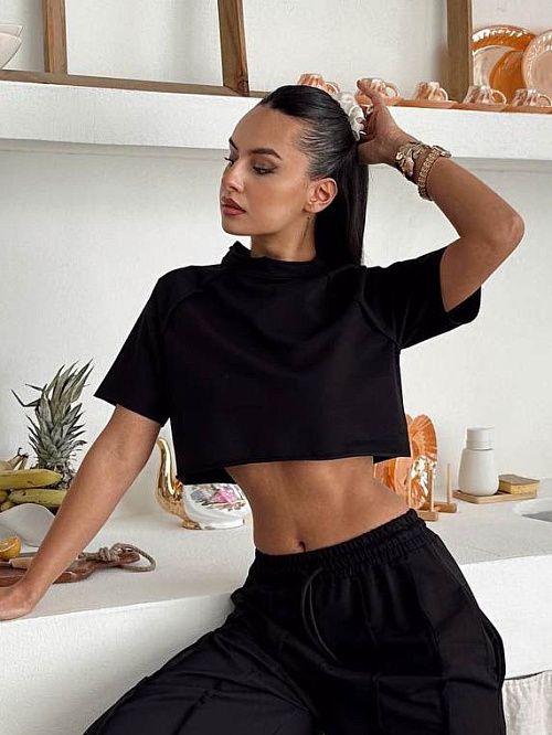 4615 Кофта женская черный GIRL 