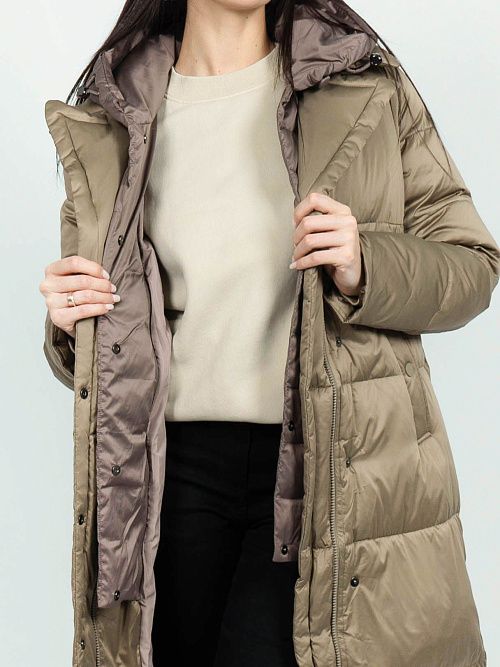 9719/4 Пальто женское зеленый Baimuni 