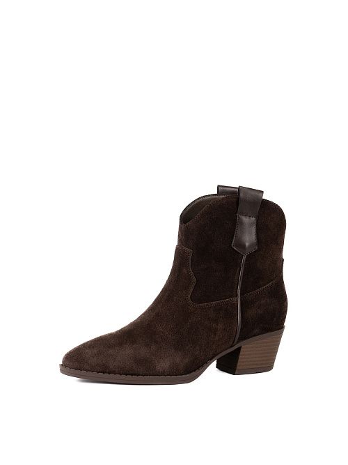 XMK-52515-1H-SB Полусапоги женские натуральная кожа коричневый Madella 