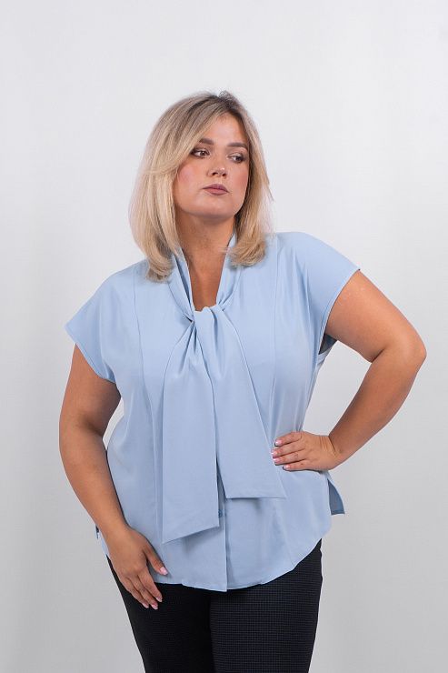 Скарлетт Блузка женская голубой ZAR STYLE 