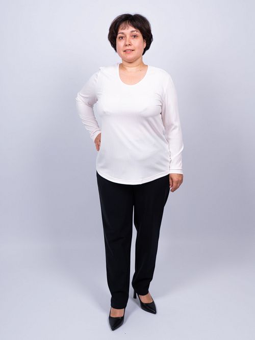 232-kz21256-30/1 Лонгслив женский белый LADY SHARM 