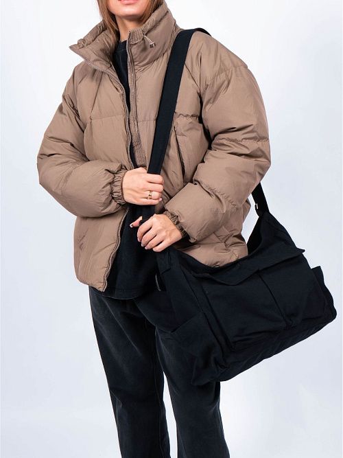 421 Сумка - почтальонка текстиль черный 365 