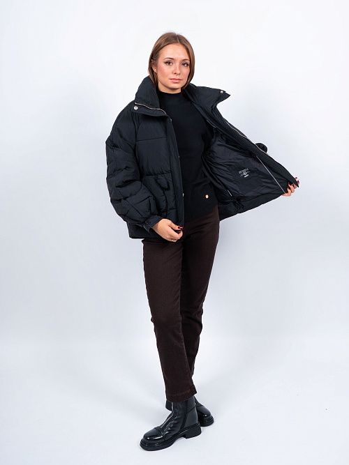 1БП-43002-927 Куртка женская черный ELECTRA STYLE 