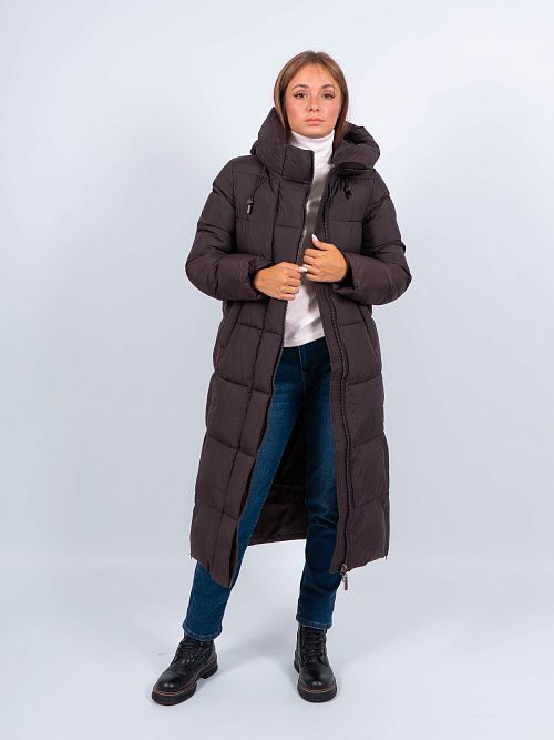 GWD4502I-G163 Пальто женское темно-коричневый ICEbear 