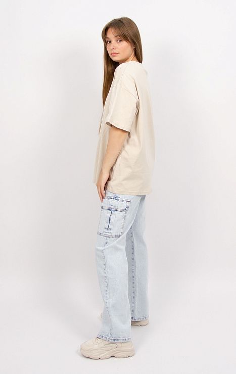 9007 Футболка женская бежевый ИРИНА 