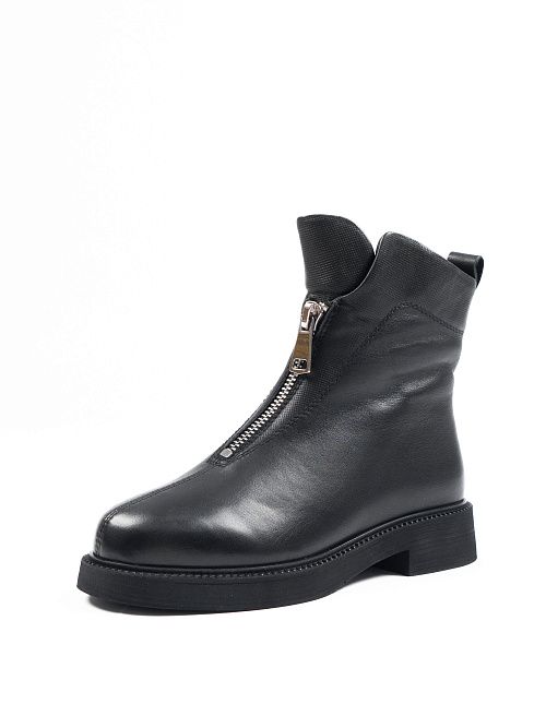 JA005-K08-P1213M Ботинки женские натуральная кожа черный 365 